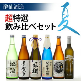 【ふるさと納税】酔仙酒造 超特選 日本酒 飲み比べ 6本 セット～夏～ 【 お酒 地酒 日本酒 純米酒 純米大吟醸 人気 おすすめ お取り寄せ リピート お中元 お歳暮 手土産 ギフト プレゼント 贈り物 贈答品 記念日 宅飲み 家飲み 晩酌 岩手県 陸前高田市 いわ井 】