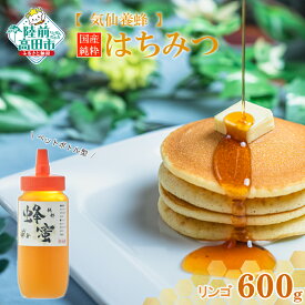 【ふるさと納税】国産 純粋 はちみつ 〈 リンゴ 〉 600g ×1個 【 蜂蜜 ハチミツ 無添加 天然 りんご 林檎 スイーツ お菓子 パンケーキ 調味料 濃厚 おすすめ 人気 常温 栄養 満点 ギフト 贈答品 贈り物 岩手 陸前高田 気仙養蜂 】★