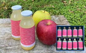 【ふるさと納税】りんご ジュース 100％ ストレート りんご果汁 180ml×10本 セット 化粧箱入り ［ りんごジュース りんご リンゴ フルーツ 果物 旬 ジュース 飲料 ギフト 贈答品 セット 詰め合わせ お中元 お歳暮 瓶 人気 おすすめ お取り寄せ 岩手県 陸前高田 仙果園 ］