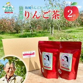 【ふるさと納税】【仙果園】 りんごだけでつくった『りんご茶』 2袋セット★