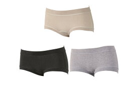 【ふるさと納税】「 Fleep 」 コンフォート ショーツ 〈 シナモン / スミクロ / 杢グレー 〉【 肌着 下着 インナー 綿ベア天竺 伸縮性 ストレッチ性 肌に優しい 岩手 陸前高田 シェリール 】日本アトピー協会推薦品★