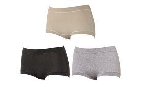 【ふるさと納税】「 Fleep 」 コンフォート 深ばき ショーツ 〈 シナモン / スミクロ / 杢グレー 〉【 肌着 下着 インナー 綿ベア天竺 伸縮性 ストレッチ性 快適 フィット 伸縮性 岩手 陸前高田 シェリール 】日本アトピー協会推薦品★