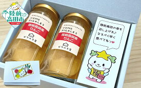 【ふるさと納税】ピクルス 2本 詰め合わせ 〈 広田湾産 米崎りんご 〉 たかたのゆめちゃん おすすめ [ りんご リンゴ 林檎 果物 フルーツ 無添加 漬物 保存食 健康 酢 カラフル 酢漬け SDGs お取り寄せ 国産 岩手県 陸前高田市 マイン ]