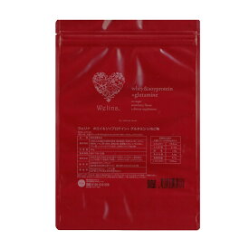 【ふるさと納税】ウェリナ ホエイ＆ソイプロテイン+グルタミン いちご味 400g プロテイン サプリメント 健康 国内生産 乳清タンパク質 大豆プロテイン タンパク質 ダイエット 美容 ソイ 健康食品 粉末 送料無料