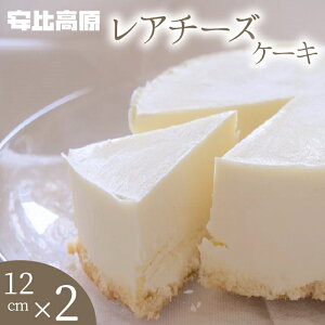 【ふるさと納税】ケーキ チーズケーキ スイーツ 安比高原 レアチーズケーキ S 直径12cm×2個 / デザート ホールケーキ 冷凍ケーキ ちーずけーき APPI 安比高原牧場 グルメ ギフト 贈り物 記念