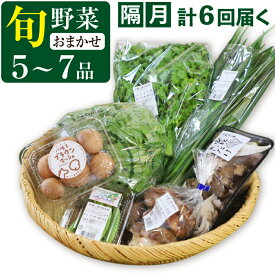 【ふるさと納税】 隔月 計6回 定期便 ふるさと産直箱(小) 5〜7品 ／ 採れたて 新鮮 野菜 野菜セット おまかせ 詰合せ 詰め合わせ セット ご当地 果物 フルーツ 加工品 山菜 厳選 おすすめ 産地直送 食品 食材 自宅用 お取り寄せ 東北 あすぴーて 八幡平市 岩手県 送料無料