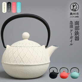 【ふるさと納税】 南部鉄器 急須 アーガイル 0.6L 選べるカラー4色【及春鋳造所 作】 日本製 伝統工芸品 伝統 職人 岩手県 茶こし 茶器 ティーポット キッチン用品 キッチンツール 食器 日用品 雑貨 おしゃれ 贈答 プレゼント お祝い 誕生日 結婚 還暦 敬老の日 [Y0038]