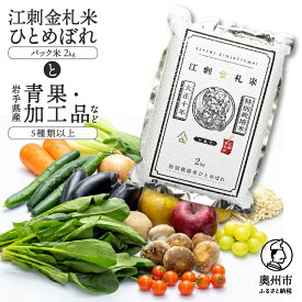 【ふるさと納税】 江刺金札米ひとめぼれ パック米と岩手県産野菜セット【翌月発送】 お米 青果 冷蔵配送 離島配送不可 [AQ031]
