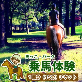 【ふるさと納税】 乗馬 体験 おすすめ 乗馬体験 チケット 1回分 ／ ふれあい 馬 ホース ホースセラピー 動物 アニマル アニマルセラピー セラピー 癒し 体験チケット 観光 遊び お出掛け アクティビティ アウトドア 子供 大人 岩手県 滝沢市 送料無料 馬っこパーク・いわて