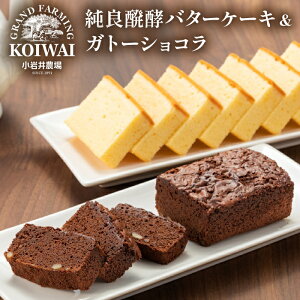 【ふるさと納税】 焼き菓子 セット おすすめ 小岩井農場 純良醗酵 バターケーキ ガトーショコラ 各1個 / バター ケーキ チョコレート デザート お菓子 スイーツ お土産 おみやげ お祝い 贈