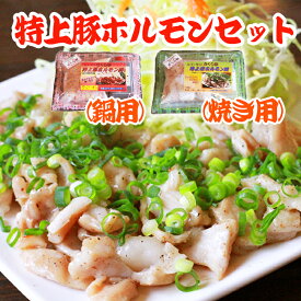 【ふるさと納税】特上豚ホルモンセット（鍋・塩焼き用）／ 豚 肉 ホルモン おすすめ ホルモン鍋 特上 豚ホルモン 鍋 焼肉 焼き肉 塩焼き 国産 希少 鍋用 塩焼き用 タレ付き 行列のできる店 ギフト お取り寄せ レシピあり さくら亭 岩手県 雫石町 送料無料