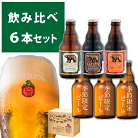 Q-001ベアレンビール「飲み比べ6本セット」【岩手の地ビール】