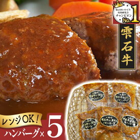 【ふるさと納税】 ブランド牛 牛肉 おすすめ 雫石牛 煮込み ハンバーグ 5個 10個 ／ 高級 和牛 黒毛和牛 A4 A4 カツ 総菜 惣菜 冷凍食品 冷食 お弁当 おかず 定番 手軽 楽チン 便利 温めるだけ ジューシー 国産 岩手県 雫石町 送料無料 お肉屋さん 肉屋 精肉店 九戸屋肉店