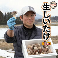 AL-001雫石町産「肉厚生しいたけ」1kg【菌床栽培】