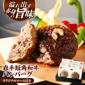 【ふるさと納税】ハンバーグ 牛肉100% 国産 4個セット 冷凍 湯煎 個包装 小分け 牛肉 和牛100％ 肉 おかず 高級 ひき肉 お肉 国産 岩手県産 ランキング [FG-01]