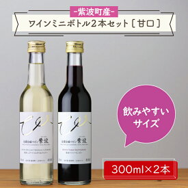【ふるさと納税】ワインミニボトル2本セット[甘口] ふるさと納税 ワイン （AL057-2）