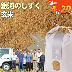 【ふるさと納税】【受付12月26日まで】ユキノチカラ米　銀河のしずく　玄米　4kg 5kg 8kg 10kg　岩手県西和賀町