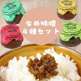 【ふるさと納税】味工房かたくり　なめ味噌4種セット　岩手県西和賀町　加工品　みそ 味工房 かたくり