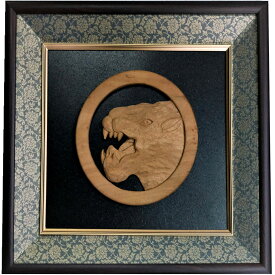 【ふるさと納税】 木彫り干支《寅》プレート / 井波彫刻 木彫り 手彫り 木製 欅 けやき 伝統工芸品 置物 オブジェ 美術品 アート 干支 十二支 オリジナル インテリア 雑貨 お正月