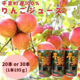 【ふるさと納税】 平泉りんごジュース1箱 20本入り or 30本入り / 岩手県 平泉町 ふるさと 納税 返礼品 リンゴ ジュース 大文字りんご ストレートジュース 飲料 果汁飲料 アップルジュース