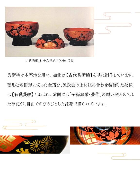 楽天市場】【ふるさと納税】 秀衡塗 煮物椀 秀衡椿紋 【5個入】 / 漆器 