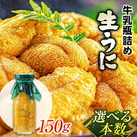 【ふるさと納税】 生うに150g 数量限定《2024年先行予約》生ウニ うに丼 軍艦巻き 海鮮丼 菅原商店 キタムラサキウニ ミョウバン不使用 牛乳瓶 無添加 三陸 うに 山田町 むらさきうに 雲丹 岩手県 さんりく 三陸ウニ 山田湾産 瓶 UNI YD-352var