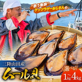 【ふるさと納税】高評価★4.9 ケッツラゲーおじさんのムール貝 1kg／2kg／4kg 魚介 海鮮 冷蔵 しゅうり貝 殻付き ムール貝 貝 新鮮 国産 山田町 三陸 YD-619var