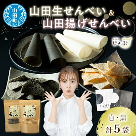 【ふるさと納税】山田で人気定番2種！ジョブ・パートナーの山田揚げせんべい2袋＆山田生せんべい3袋 セット 三陸山田 ごま 和菓子 お菓子 スイーツ 和スイーツ YD-651