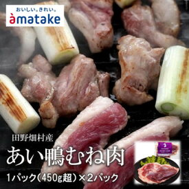 【ふるさと納税】【岩手三陸たのはた鴨】　むね肉　1枚パック×2パック　限定300セット!_ 鴨肉 あい鴨 むね肉 1枚 2パック 限定 田野畑 人気 美味しい 【配送不可地域：離島】【1637794】