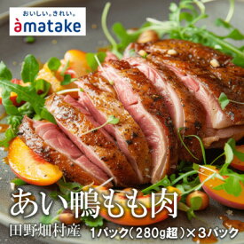 【ふるさと納税】【岩手三陸たのはた鴨】　もも肉　1枚パック×3パック　限定300セット!_ 鴨肉 あい鴨 もも肉 1枚 3パック 限定 田野畑 人気 美味しい 【配送不可地域：離島】【1637775】