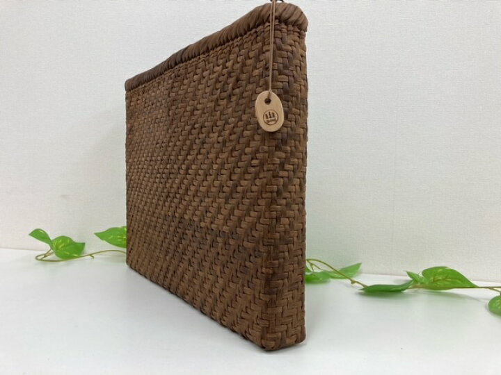 楽天市場】【ふるさと納税】山葡萄かごバッグ（クラッチバッグ W40cm 
