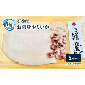 【ふるさと納税】新鮮！石巻産お刺身やりいか【5パック】【魚 お魚 さかな 食品 人気 おすすめ 】 | 魚介類 水産 食品 人気 おすすめ 送料無料