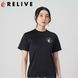 【ふるさと納税】リライブスポーツ/半袖/ブラック（6サイズより選択可）【ファッション 服 Tシャツ カットソー 衣料 トップス 人気 女 男 スポーツ ゴルフ ウェア アウトドア 仙台市 リラックス カジュアル シンプル トレンド 春 夏 秋 冬 メンズ レディース ユニセックス】