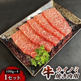 【ふるさと納税】【旨味が凝縮されたとろける肉質】仙台牛カイノミ焼き肉用（100g×4パック） 1セット 特産品 宮城県産 仙台牛 国産牛 カイノミ 赤身肉 厳選 ごちそう 記念日 ギフト お歳暮 お中元 定番 人気 安心安全 品質保証 リピート ランキング