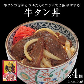 【ふるさと納税】牛タン丼2～6個 常温 レトルト 丼の素 宮城県 石巻市