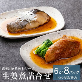 【ふるさと納税】湯煎de煮魚シリーズ 詰合せ 銀鱈 生姜煮 化学調味料不使用 銀たら 煮魚 湯煎 調理 魚 ホッケ ブリ 煮魚 湯煎 調理 魚 魚介 魚介類 14日以内