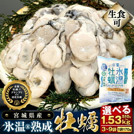 【ふるさと納税】宮城県産 かき 氷温熟成 牡蠣 生食用（冷凍）3袋 6袋（1袋 170g）生食 むき身 むき カキ 宮城 510g 1.02kg 小分け 冷凍 バラバラ冷凍 ふるさと納税 9000円 15000円 まるたか水産