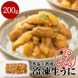 【ふるさと納税】〈期間限定/数量限定〉 訳あり 氷温(R)熟成 冷凍 生うに 100g×2 合計200g 宮城県産 岩手県産 規格外 不揃い 小分け ウニ丼 ミョウバン不使用 雲丹 ウニ 刺身 宮城県 石巻市