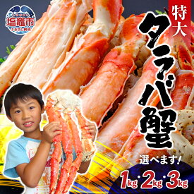 【ふるさと納税】特大 ボイル タラバ蟹 1kg 2kg 3kg たらば蟹 選べる容量 たらばがに タラバガニ カニ鍋 焼き蟹 海産物 ボイル 茹で 冷凍 塩竈市 宮城県【5116817】