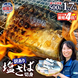 【ふるさと納税】 年内発送 無添加 訳あり トロ 塩さば 切り身 1.7kg～500g 傷 キズ 鯖 さば 冷凍 食品 小分け 大容量 人気 魚 魚介 魚貝 海鮮 弁当 惣菜 お取り寄せ グルメ 送料無料 不揃い 規格外 ふるさと納税鯖 SDGs応援品 食品添加物不使用 塩竈市 塩釜 ヤママサ