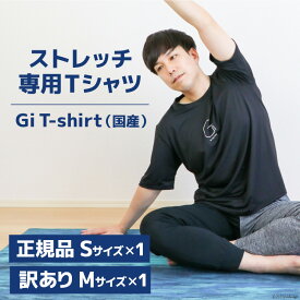 【ふるさと納税】【ストレッチ専用Tシャツ2枚】Gi T-shirt（国産）正規品Sサイズ・訳ありMサイズ＜Gi by OGATORE＞【宮城県気仙沼市】