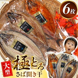 【ふるさと納税】 極とろさば開き干 干物6枚セット [カネダイ 宮城県 気仙沼市 20564355] 魚介類 魚介 魚貝 鯖 さば サバ 干物 開き干し みりん干し 旨塩干し 旨辛干し 大型 大きい 豪華 ごちそう