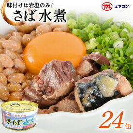 【ふるさと納税】 缶詰 ミヤカンのさば水煮 175g ×24缶 [ミヤカン 宮城県 気仙沼市 20564180] 鯖 さば サバ サバ缶 水煮 おかず 小分け 常備 ストック 長期保存