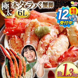 【ふるさと納税】 2025 年内発送 数量限定【選べる配送時期】本 タラバガニ 脚 スリット入 約1.3kg 極太6Lサイズ ボイル済 [カネダイ 宮城県 気仙沼市 20564363] カニ かに 蟹 たらばがに たらば蟹 タラバ蟹 たらば タラバ ボイル 訳あり