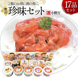 【ふるさと納税】 塩辛・珍味 17品セット [小野万 宮城県 気仙沼市 20565731] いか 塩辛 おかず イカ セット 詰め合わせ 酒の肴 おつまみ ご飯のお供 冷蔵
