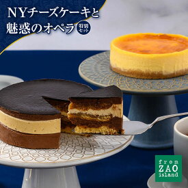 【ふるさと納税】【ふるさと納税限定】フロム蔵王 NYチーズケーキと魅惑のオペラセット | 冷凍ケーキ セット チョコケーキ チーズケーキ ギフト バースデーケーキ 入学 入園 卒業 祝い 内祝い 山田乳業 乳製品 ふるさと納税 宮城県 白石 白石市【0110102】