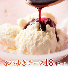 【ふるさと納税】フロム蔵王 ふわゆきチーズ 18個 セット チーズケーキ レアチーズケーキ あっさり ブルーベリーソース 生乳 ふるさと納税 宮城県 白石 白石市【01119】