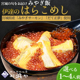 【ふるさと納税】【配送期間限定4月～8月中旬】伊達のはらこ飯　選べる 1人前 〜4人前 みやぎ飯 宮城さーもん 漁亭浜や 魚介 魚介類 海鮮 郷土料理 はらこ飯 いくら ふるさと納税 イクラ 鮭 鮭いくら イクラ醤油漬け 惣菜 魚卵 丼 食品 グルメ 取り寄せ 名取市