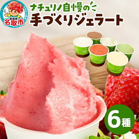 【ふるさと納税】ナチュリノ自慢の手づくりジェラート 6種 自然派 人気店 Gelateria Natu-Lino natulino [ジェラート アイスクリーム スイーツ フルーツ カップ]