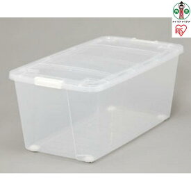 【ふるさと納税】キャリーストッカー10個セットAA-740クリア／ホワイト | アイリスオーヤマ 収納ボックス 押入れ収納 キャスター付き 衣裳ケース　コロ付き衣装ケース コロ付 キャスター押し入れ 収納ケース クリアケース 衣装ボックス 収納 引き出し クリア収納